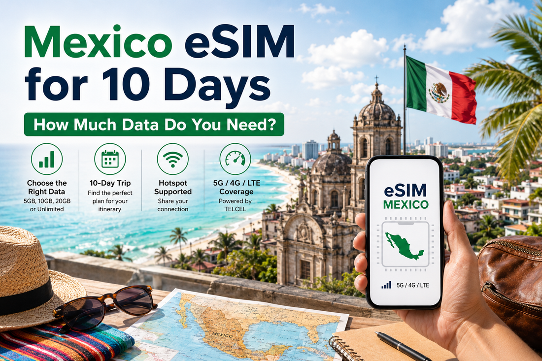 Mexico eSIM for 10 Days: How Much Data Do You Need?