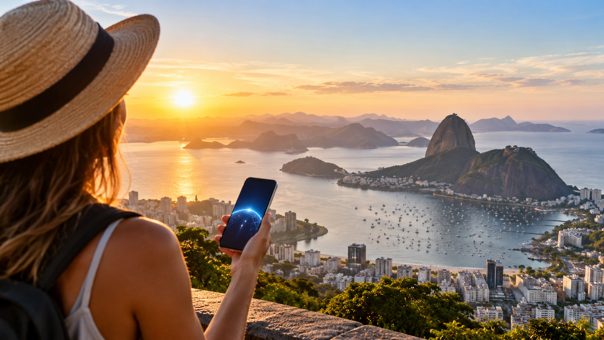 Rio de Janeiro and Sugarloaf Mountain for the EasyTripGo Brazil eSIM guide