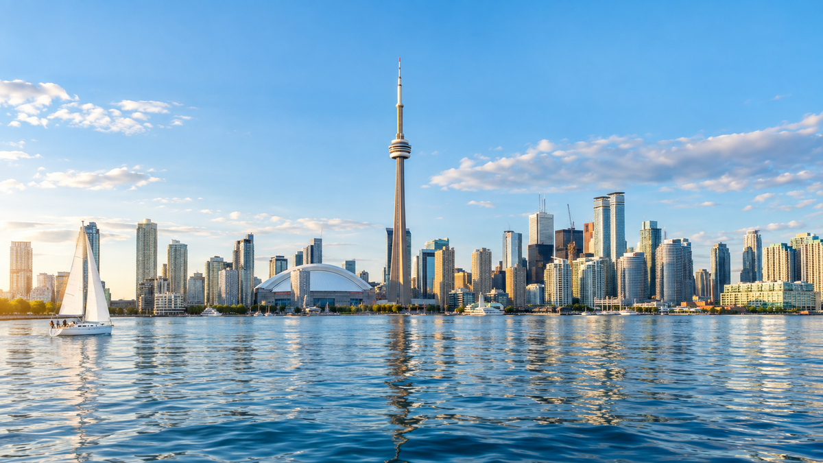 Toronto waterfront and CN Tower for the EasyTripGo Canada eSIM guide