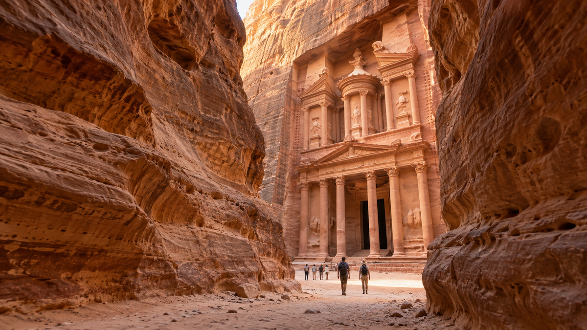 Petra Treasury for the EasyTripGo Jordan eSIM guide