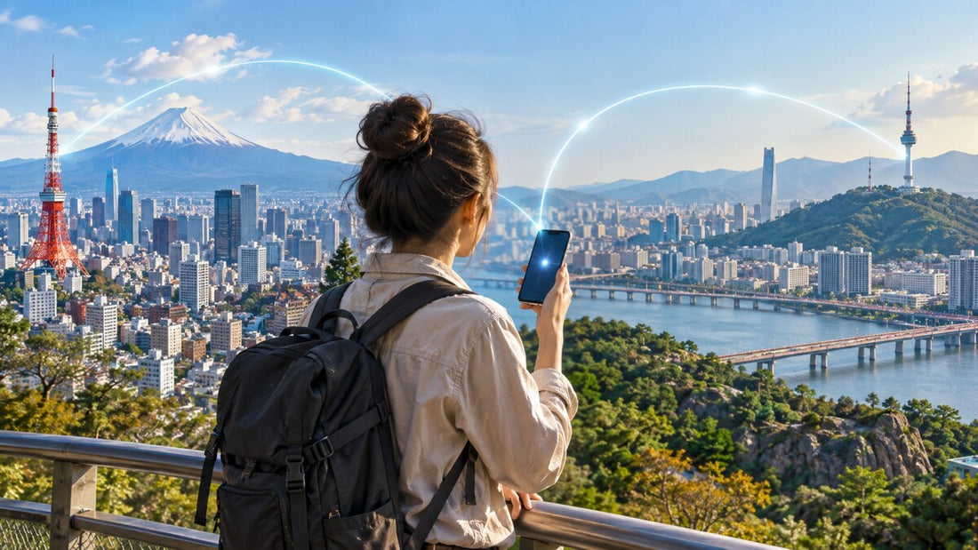 일본 및 대한민국 여행 eSIM 연결