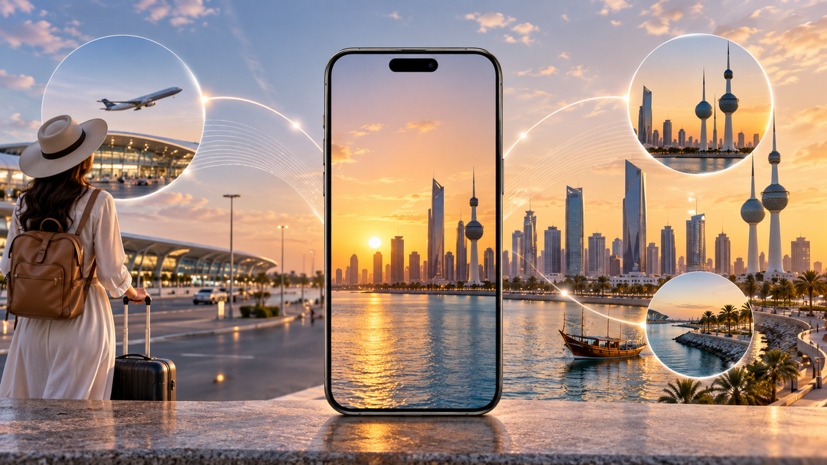Kuwait eSIM compared with local SIM and international roaming