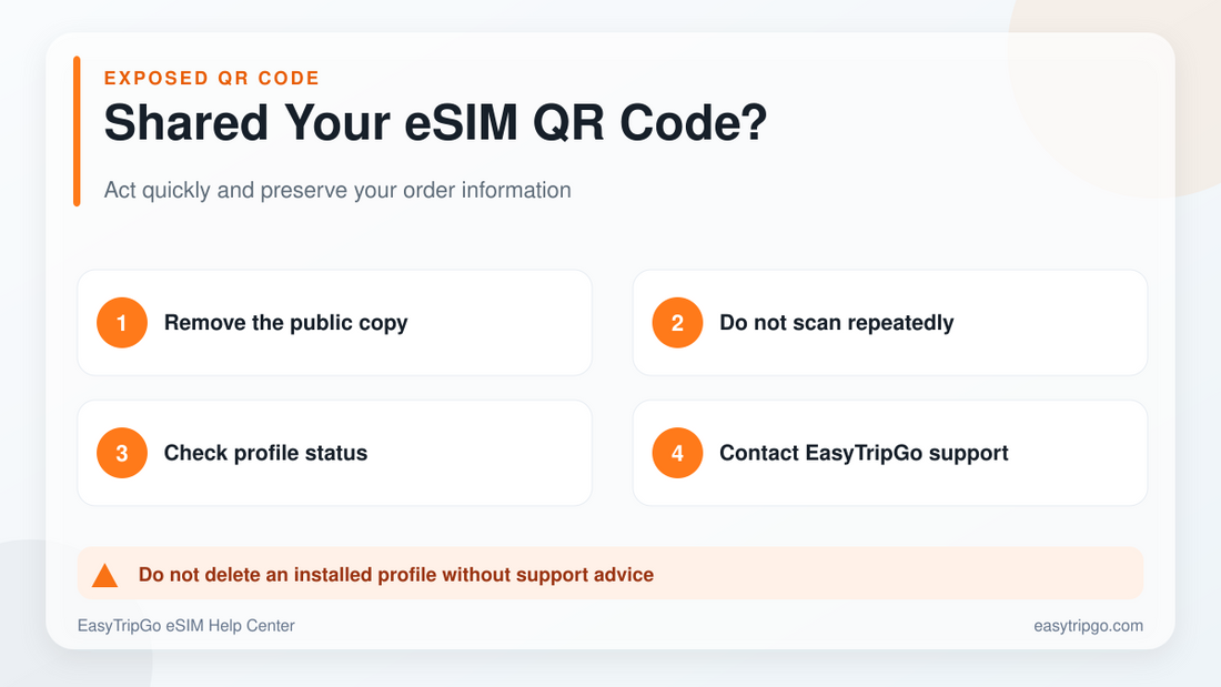 eSIM QR 코드를 공유한 후 무엇을 해야 하나요?