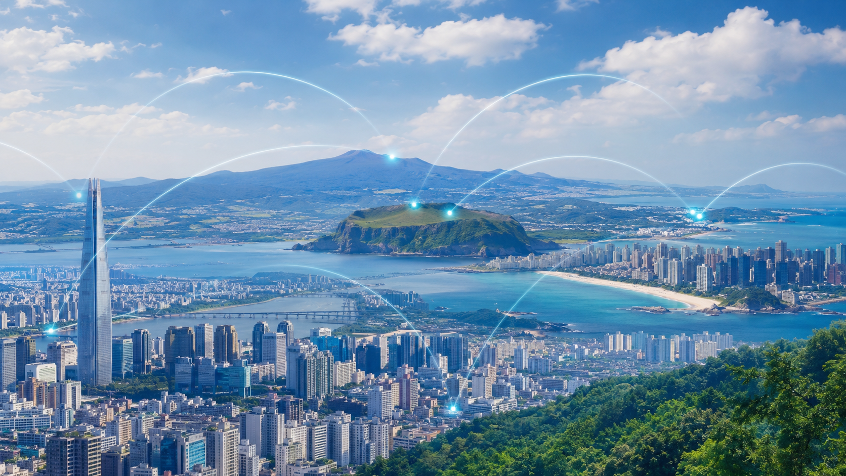 Mobile coverage across South Korea travel destinations