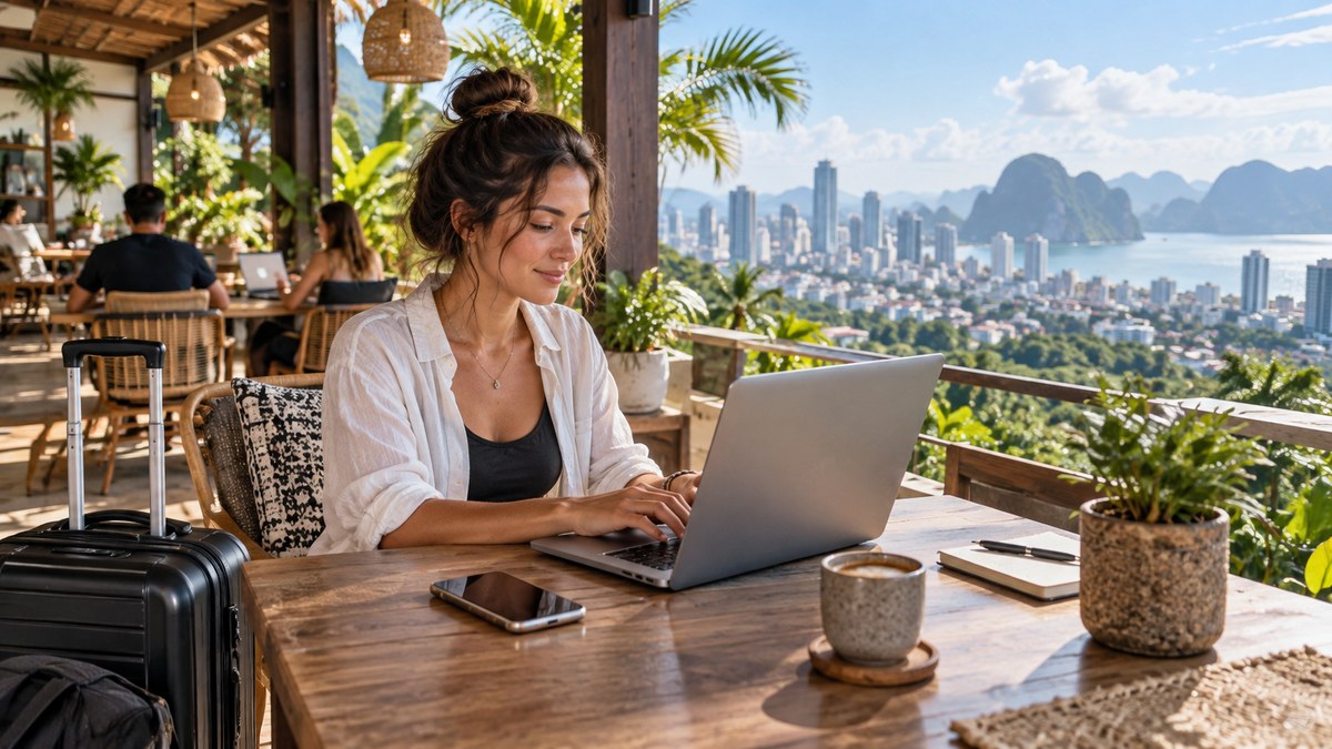 Traveler planning 30 days of data use in Southeast Asia