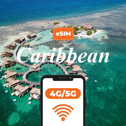 Caribbean and South America 33 Countries | eSIM QR Code