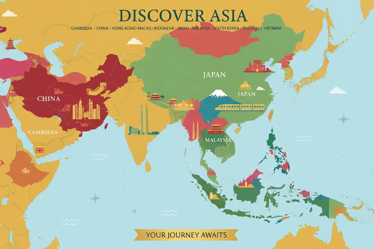 Asia eSIM for 12 Destinations