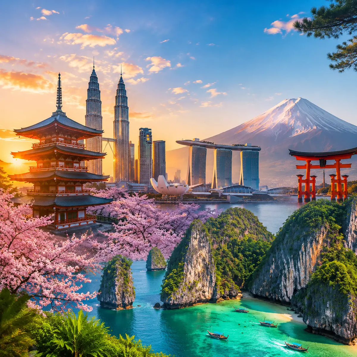 Asien eSIM für 28 Reiseziele