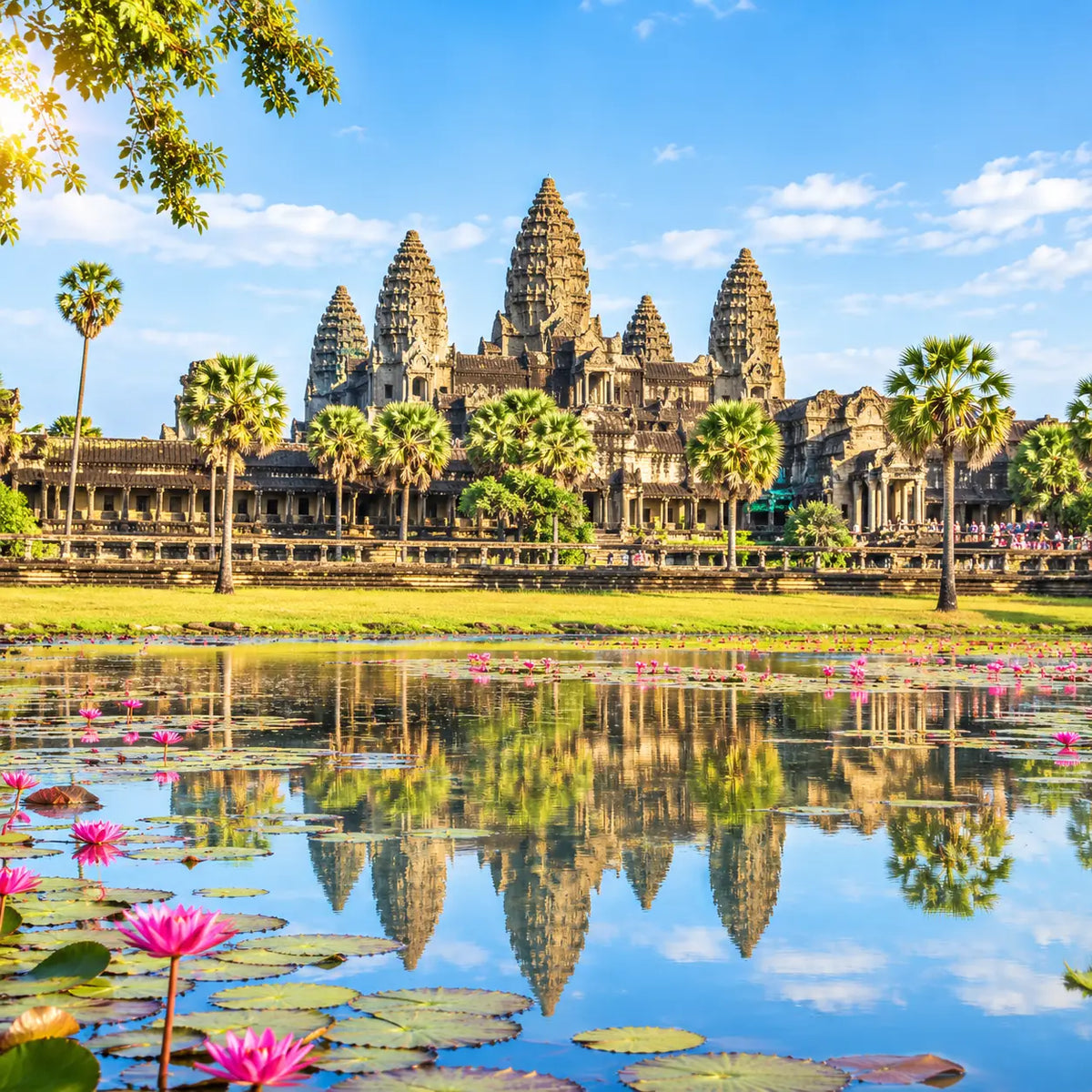 International roaming eSIM for Cambodia, compatible with local networks, includes QR code for quick activation.