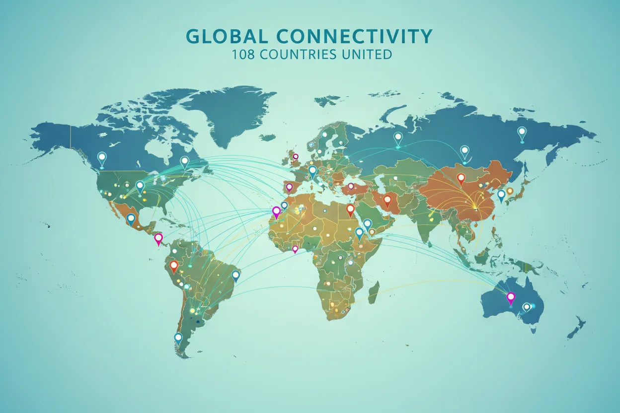 Global eSIM for 108 Destinations