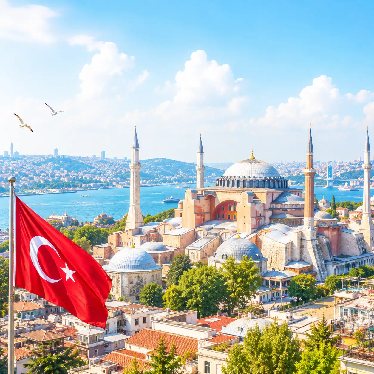 International roaming eSIM for Turkey, compatible with local networks, includes QR code for quick activation.