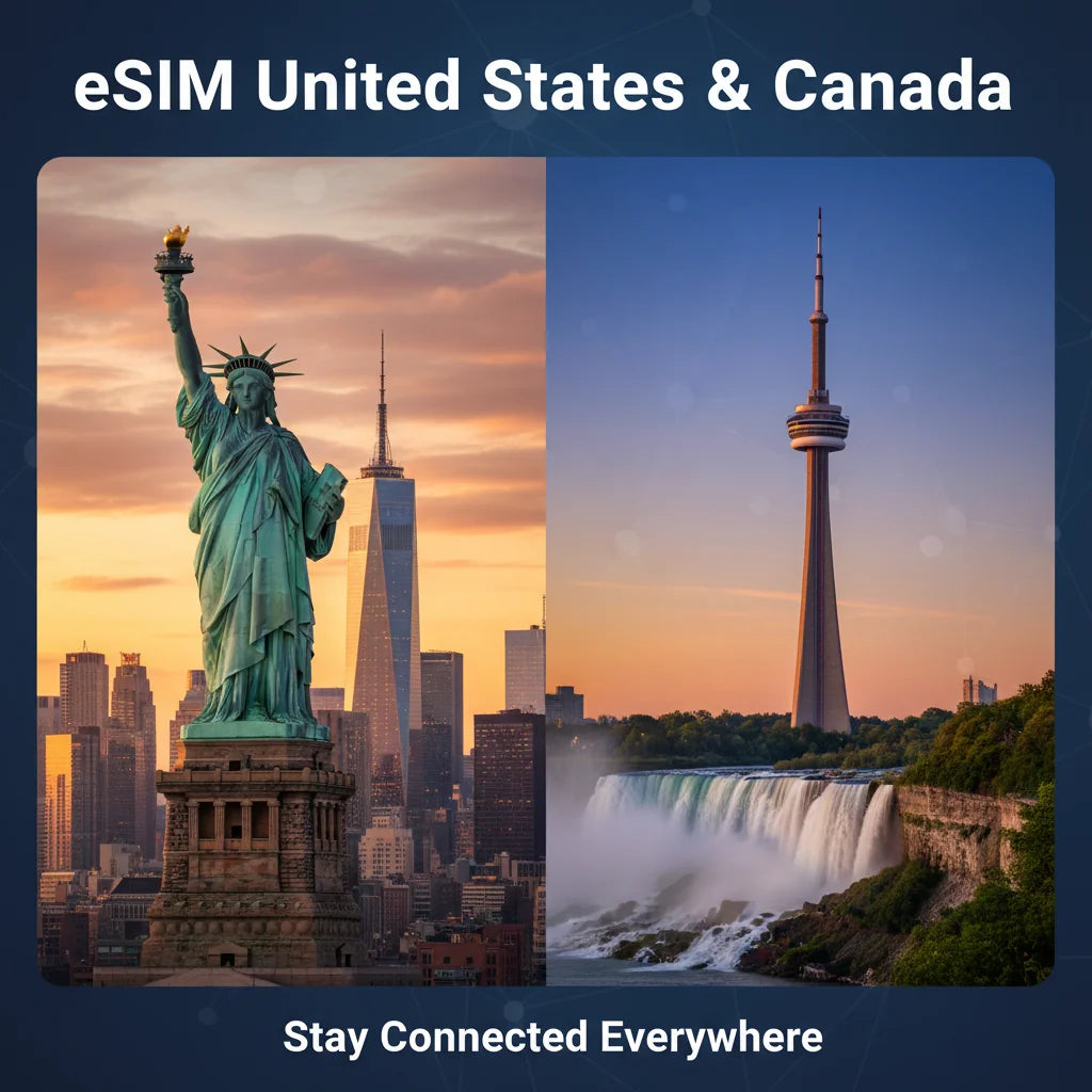 EasyTripGo USA Canada eSIM - Travel Data Plan with 4G 5G coverage